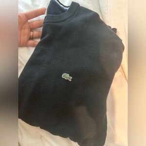 Black Lacoste sweater size 6